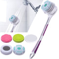 SoulBay IPX7 Electric Body Brush with 17" Handle, 5 Brush Heads