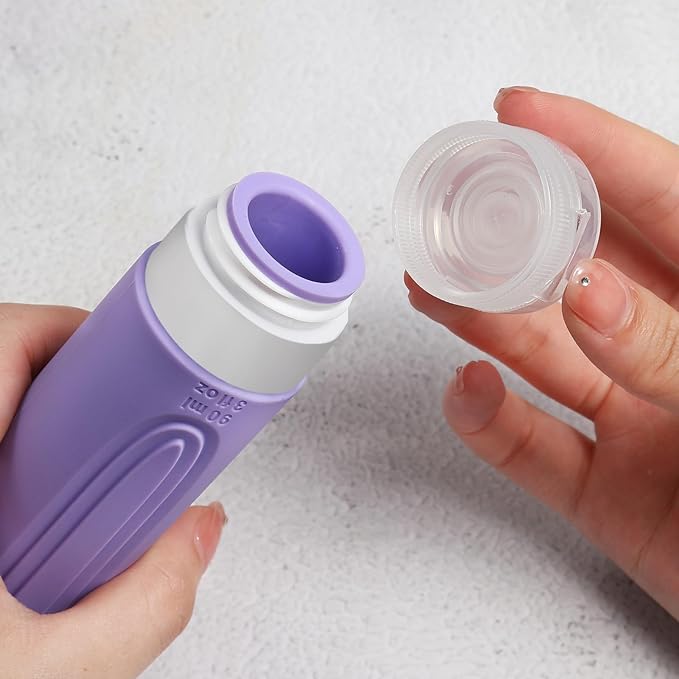 CHEODIN Travel Bottles for Toiletries, 5 Pack TSA Approved Travel Size Containers, 3oz Leak Proof Refillable Travel Accessories for Shampoo Conditioner, BPA Free Travel Bottles with Toiletry Bag