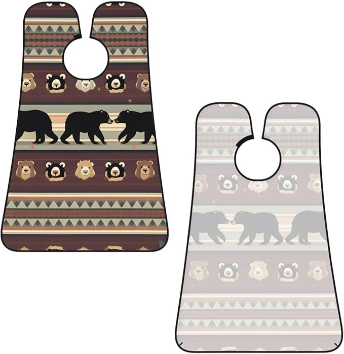 Beautiful Peacock Print Beard Bib Shaving Apron, Beard Hair Trimming Cape Gift For Dad