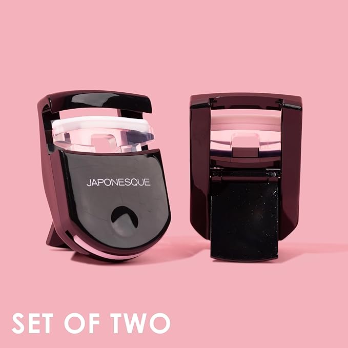 JAPONESQUE Travel Eyelash Curler (Black, 2 Pack)