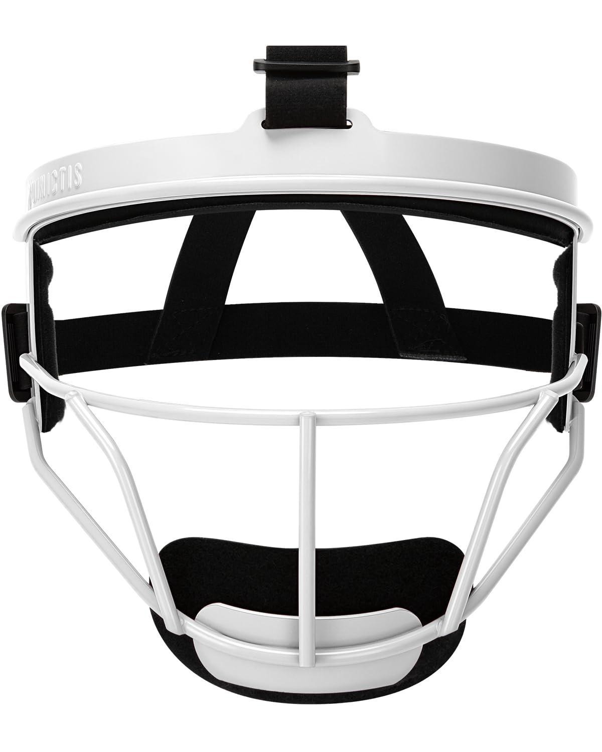 Dinictis Softball Face Mask, Lightweight, Comfortable, with Wide Field Vision, Durable and Safe Face Guards, Premium Protective Softball Fielder's Mask-White-Child(S)