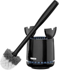 MR.SIGA Toilet Bowl Brush and Holder, Sturdy Long Handle, Black, 1 Pack
