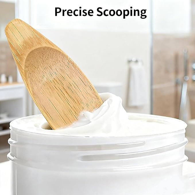 6 PCS Reusable Bamboo Applicators – Multi-Functional Tools for Deodorant Cream, Facial Mud, Clay Masks & Cosmetics, Ideal for Home Skincare Routines