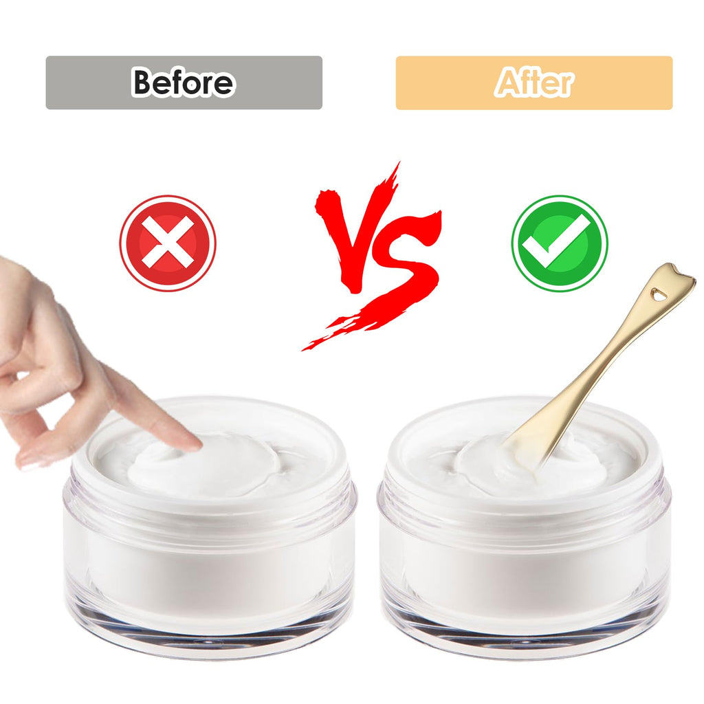 Sibba Face Spatula Lip Mask Applicator 3 PCS Skincare Makeup Spoons Small Facial Make Up Scoop Tool Mini Spoon Multi Skin Care Lotion Cream Stick Tiny Scoop Cosmetic Foundation Cosmetics Beauty