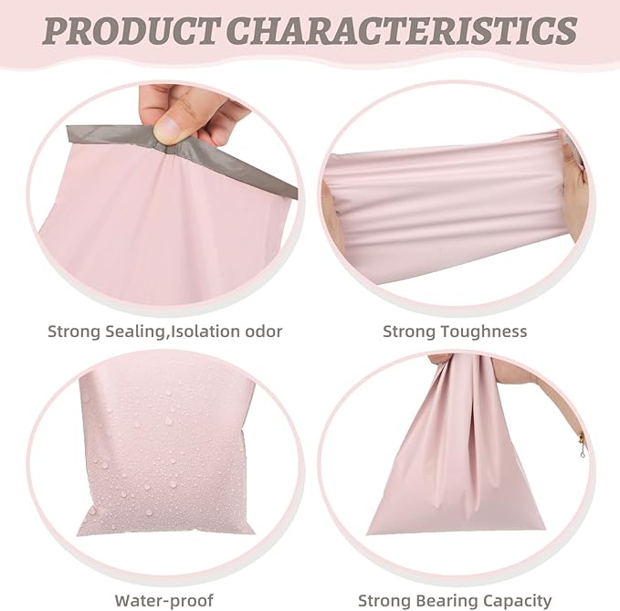 100Pcs Light Pink Sanitary Napkin Disposal Bags, Feminine Self-Sealing Hygiene Disposal Bags for Tampons, Pads and Liners, Personal Care Sanitary Bag for Women Privacy Handling