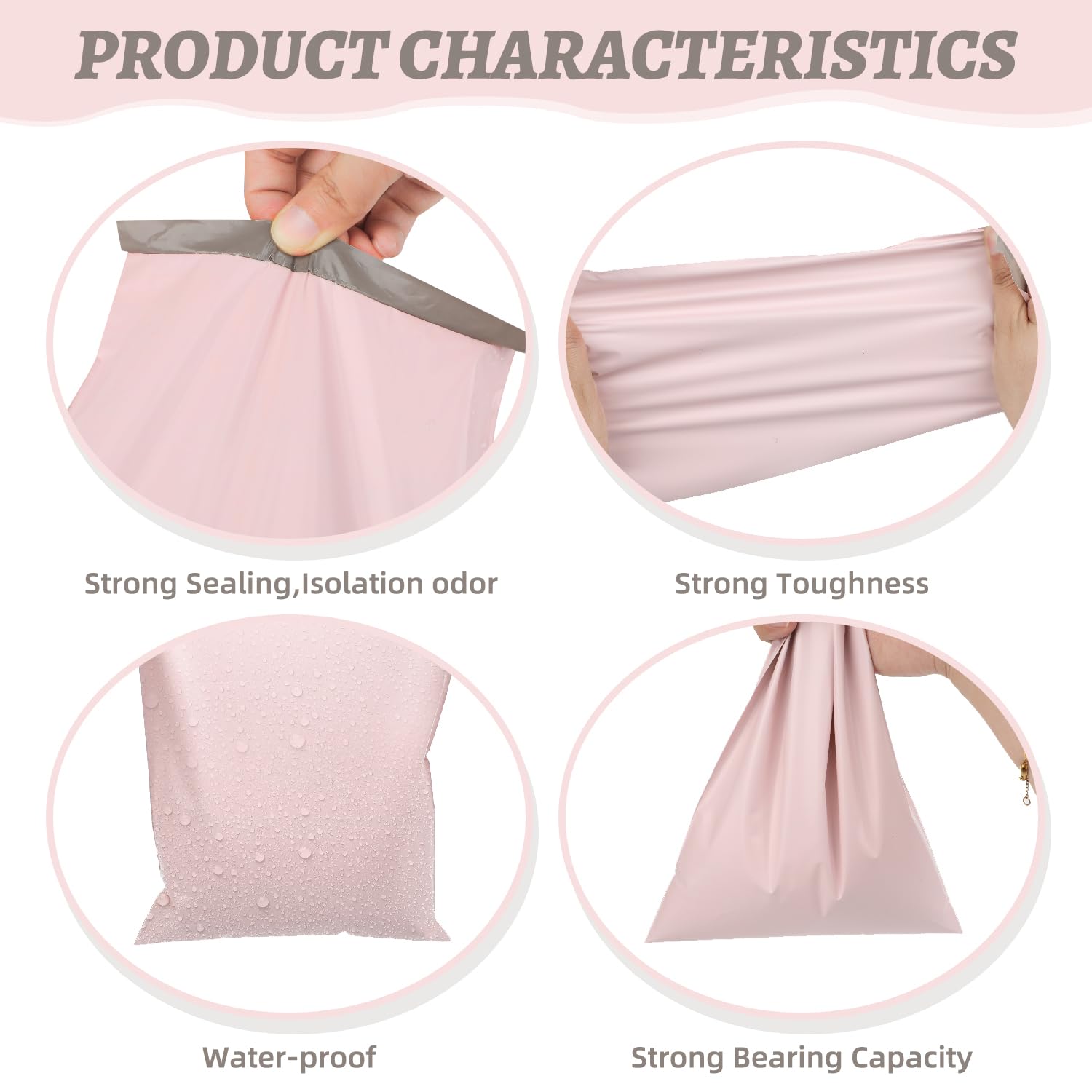 100Pcs Light Pink Sanitary Napkin Disposal Bags, Feminine Self-Sealing Hygiene Disposal Bags for Tampons, Pads and Liners, Personal Care Sanitary Bag for Women Privacy Handling