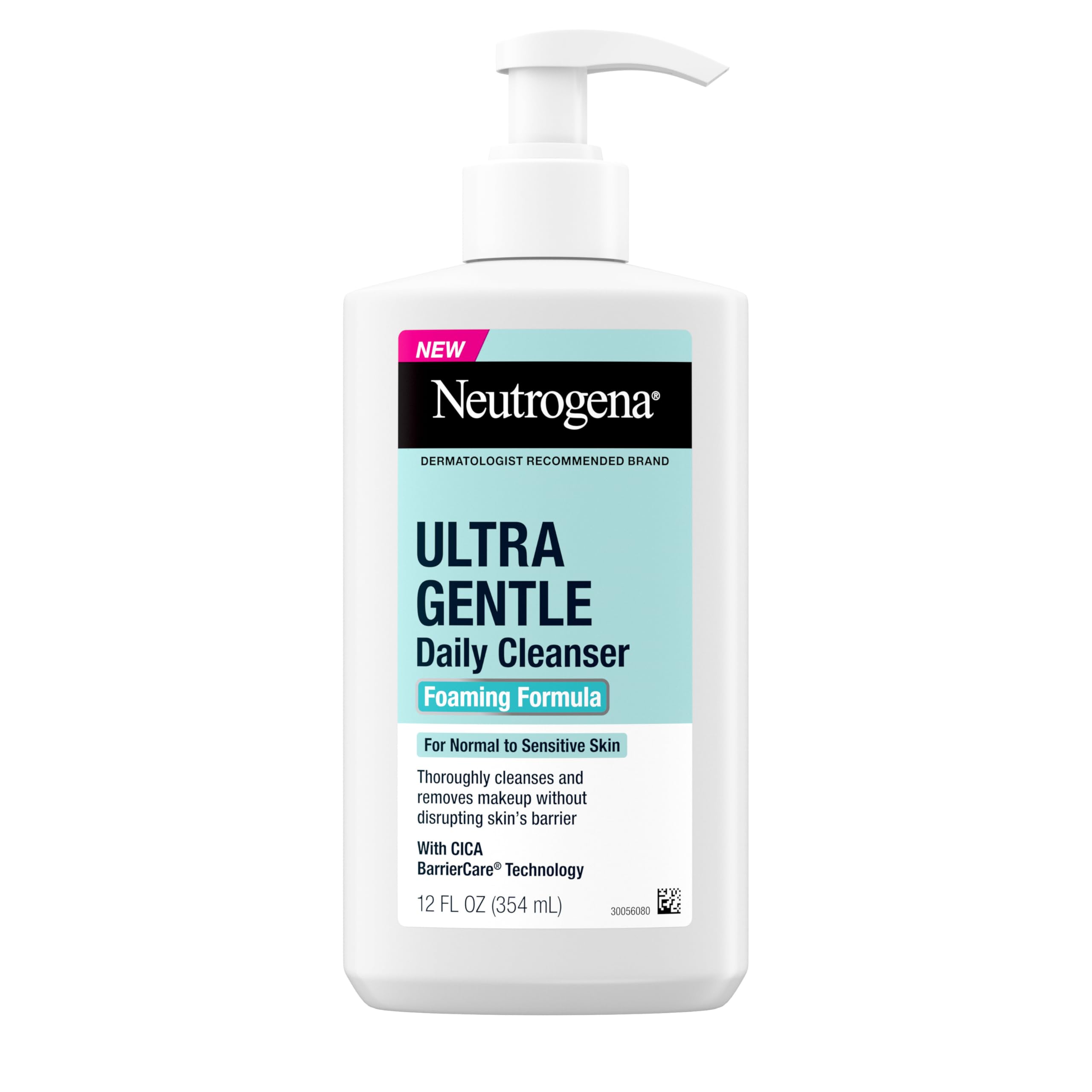 Neutrogena Ultra Gentle Foaming Facial Cleanser, Fragrance-Free, 12 fl oz