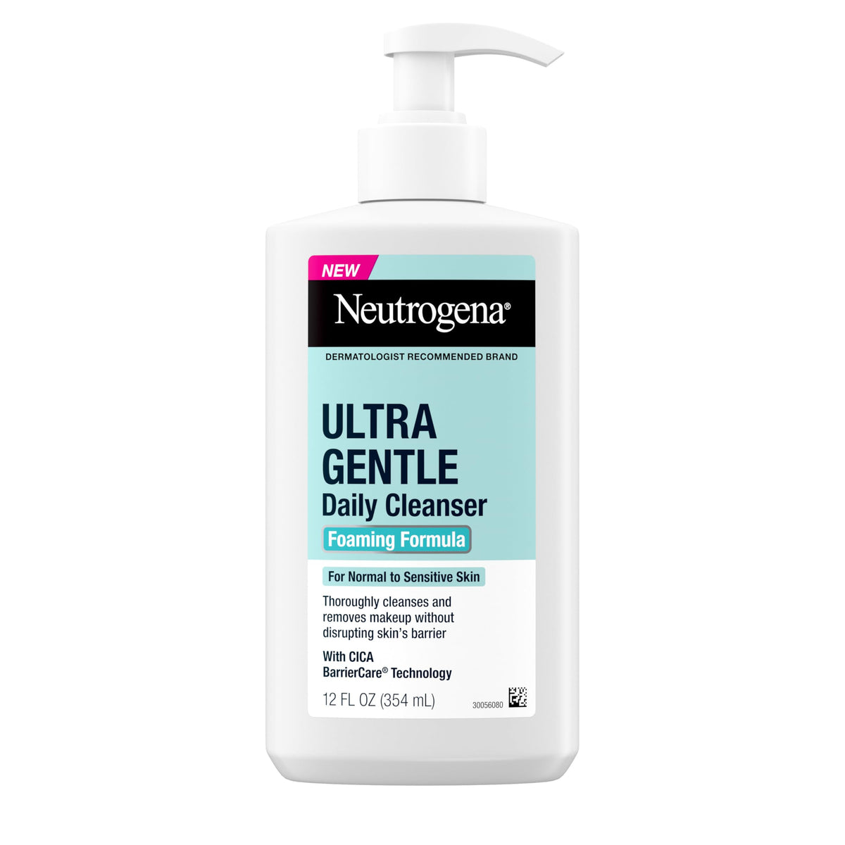 Neutrogena Ultra Gentle Foaming Facial Cleanser, Fragrance-Free, 12 fl oz