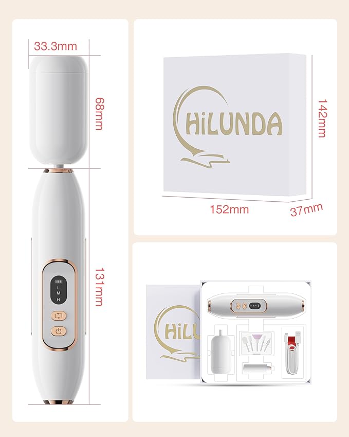 2-in-1 Nail Drill Electric Nail File with Makeup Brush Cleaner Machine (No Bowl), 1500 mAh Battery, Ultra Low Noise, Portable and Rechargeable for Travel & Home