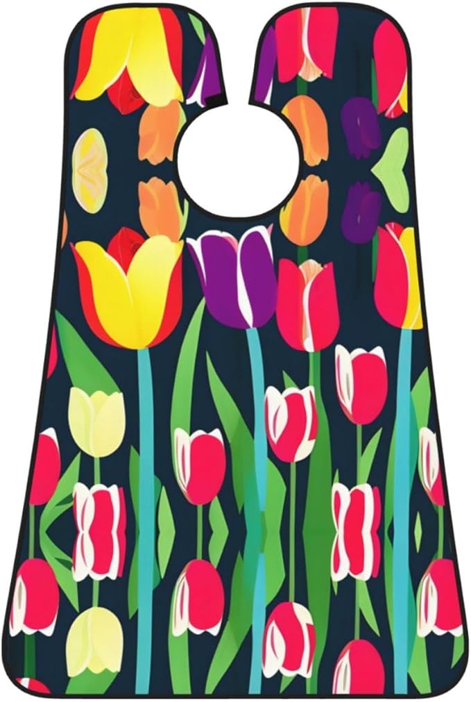 Magic Mushrooms Print Beard Bib Shaving Apron, Beard Hair Trimming Cape Gift For Dad