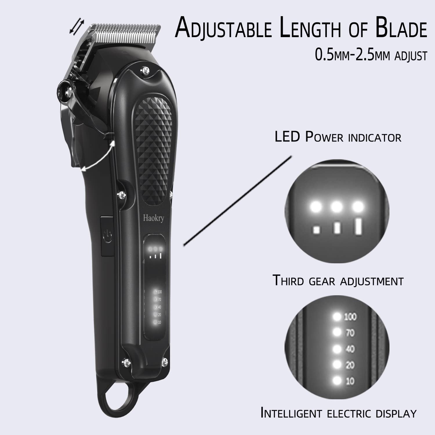 Haokry Hair Clippers for Men Barber Clippers for Hair Cutting&Grooming