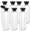 Wowang Travel Shampoo and Conditioner Bottles 7.7oz 7 Pack Leak Proof Squeeze Bottles with Flip Cap Refillable Containers Plastic Travel Bottle for Toiletries for Lotion Shampoo Conditioner