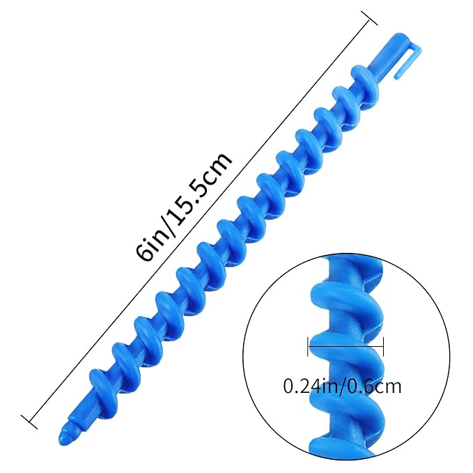 WILLBOND 40 Pieces Spiral Perm Rods Heatless Waves Hair Rollers Plastic Spiral Curl Rods Perm Wave Curlers Sticks Kit for Long Medium Short Natural Hair Women Styling Barber Hairdressing Salon Tool