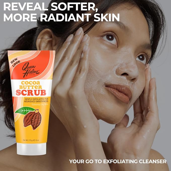 Queen Helene Apricot Facial Scrub – Gentle Exfoliating Cleanser for Smooth Radiant Skin | 6 oz | Pack of 6