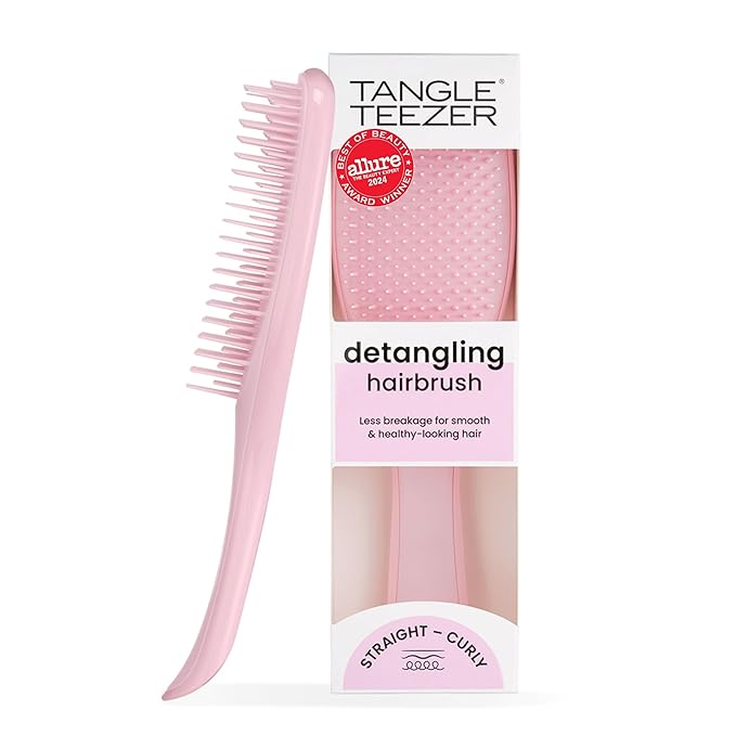 Tangle Teezer Ultimate Detangler Brush, Straight to Wavy, Millennial Pink