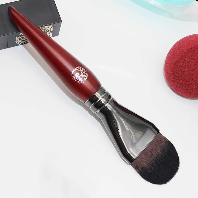 ENERGY Foundation Brush for Liquid Makeup DIY Facial Mask Premium Soft Bristles Contour Face Brush for Blending Liquid, Cream, Eye Mask, Under Eye Concealer Vegan Flat Cosmetic Makeup Tool