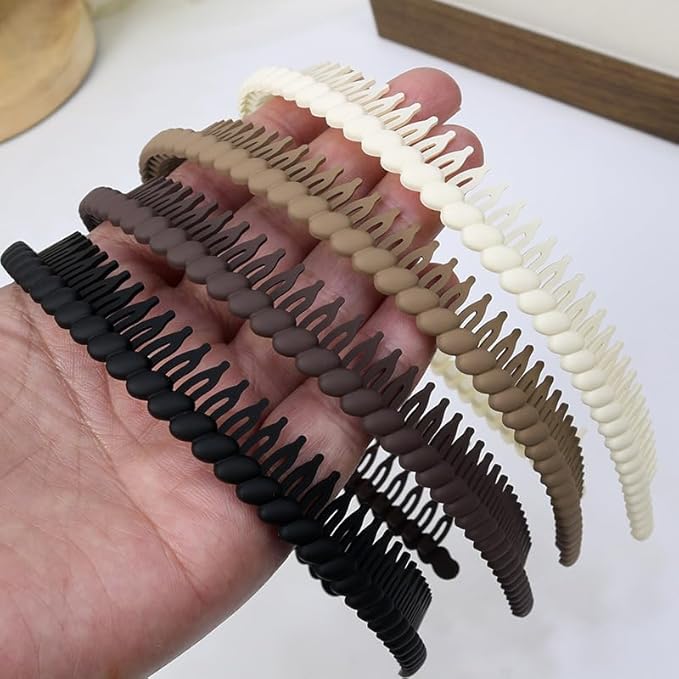 Headbands with Teeth for Women Non Slip, Plastic Comb Headband with Teeth, Head Bands for Women's Hair, Comfortable Hairbands Hair Accessories for Women Girls