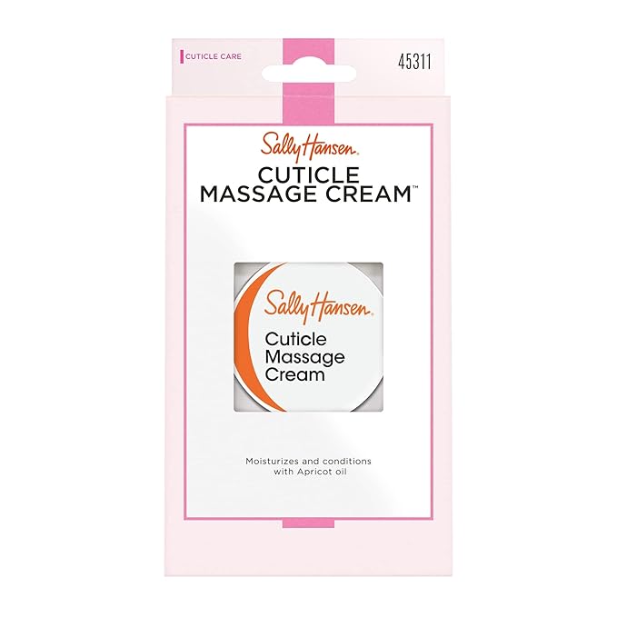 Sally Hansen Nail Treatment Cuticle Massage Cream™ | Moisturizing Cuticle Care | Nourishes & Conditions Dry Nails & Cuticles (Pack of 2)