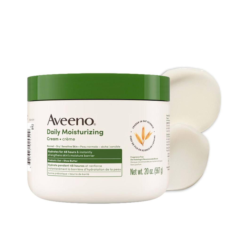 Aveeno Daily Moisturizing Cream for Normal, Dry, Sensitive Skin, 20 oz