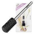 PANA 3/32" Smooth Round Top Safety Carbide Nail Drill Bit for Gel Polish & Acrylic Removal Nail Salon Manicure Pedicure Electric File Tools (Large Barrel - DLC Black, 2X Coarse)