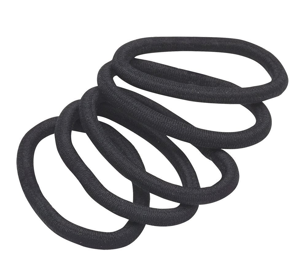 REVLON Extra Thick Black Hair Elastics, 15 Count