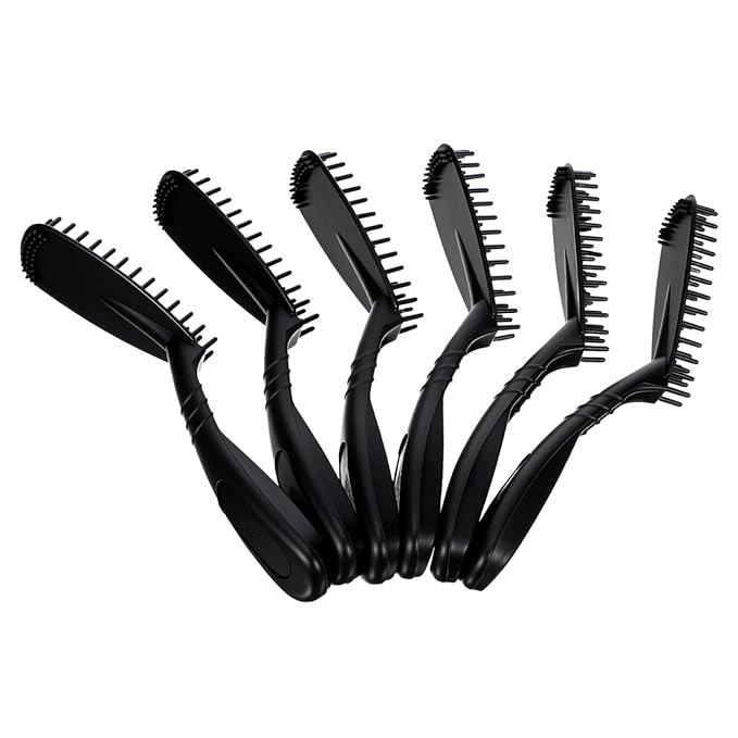 LALAFINA Hair Dye Comb Brush 5.90In Creative Hairdressing Tool for Salon and Diy Hair Coloring Easy Grip Washable Reusable Coloring Comb