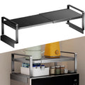 Adjustable Refrigerator Top Rack, 17-31.5" Metal Shelf for Washer/Dryer