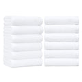 Amazon Basics Soft and Thick Cotton Hand Towels for Bath, Kitchen, Gym, 16 x 26 in, White, 12-Pack