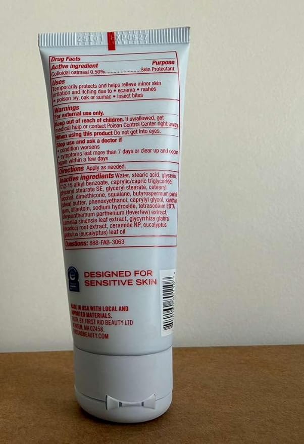 First Aid Beauty - Ultra Repair Cream - Hydrating Face & Body Moisturizer - Whipped Colloidal Oatmeal Clinically Proven to Strengthen Skin Barrier in 7 Days - Helps Relieve Eczema, 2 oz Travel Size