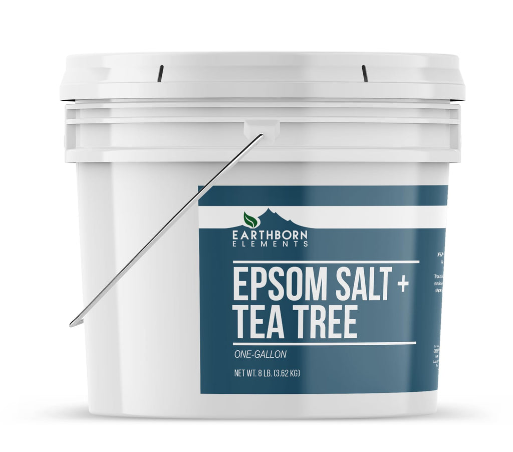 Earthborn Elements, Tea Tree Epsom Salt, 8 Lb