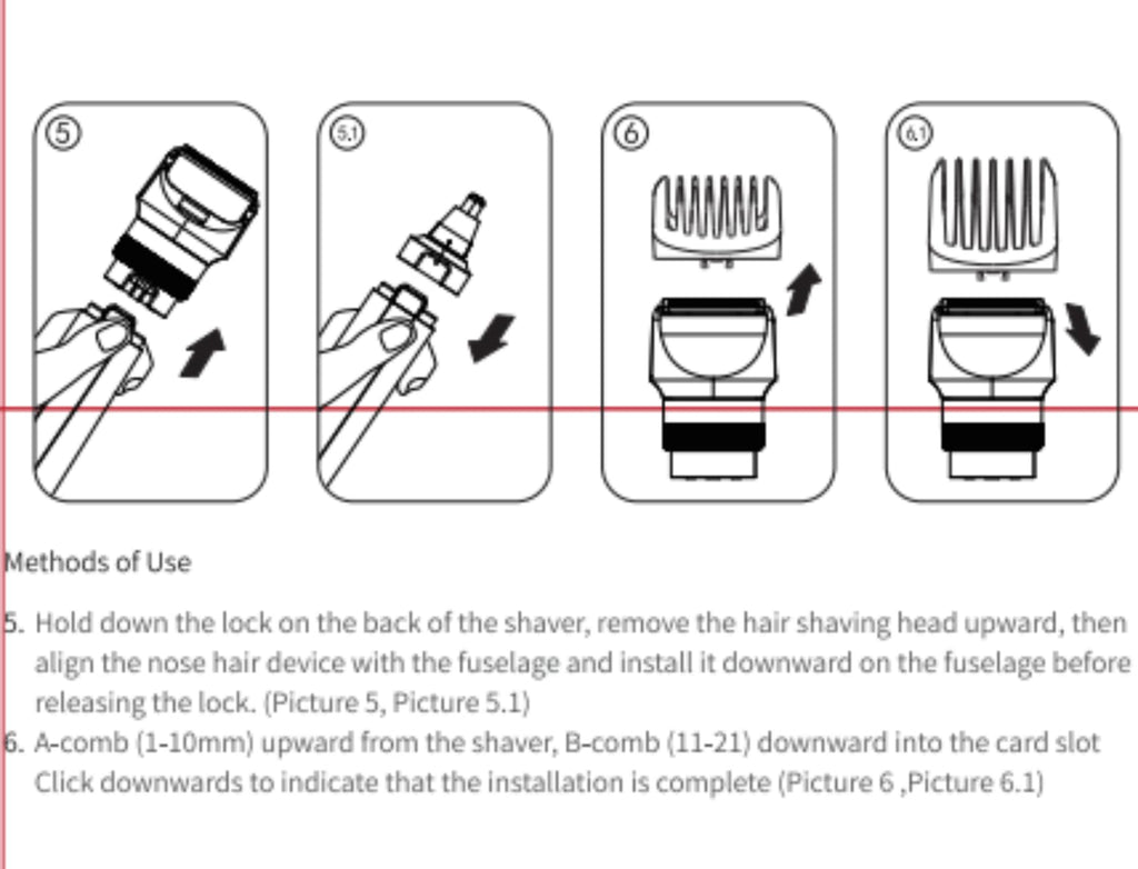 kensen Beard Trimmer for Men, 42 Adjustable Length Setting Mustache Trimmer