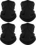 ROXUN Neck Gaiter, 4 Pack Summer Cooling Breathable Face Mask for Outdoors