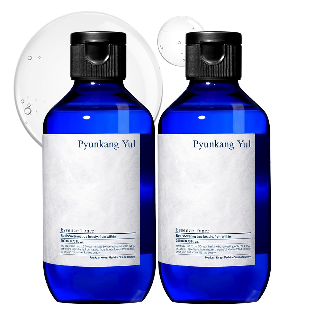 Pyunkang Yul PKY Essence Toner Bundle for Barrier Rebuilding, Highly Concentrated Essence Facial Toner, Minimal Ingredients, Zero-Irritation, Korean Skincare (6.8 Fl. Oz, 200ml, 2pcs)