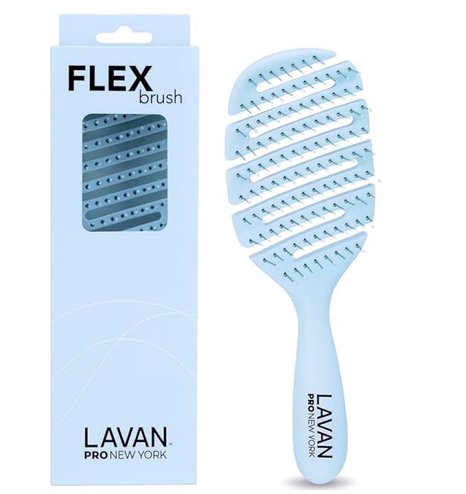 Flex Detangling Hair Brush (BABY BLUE)