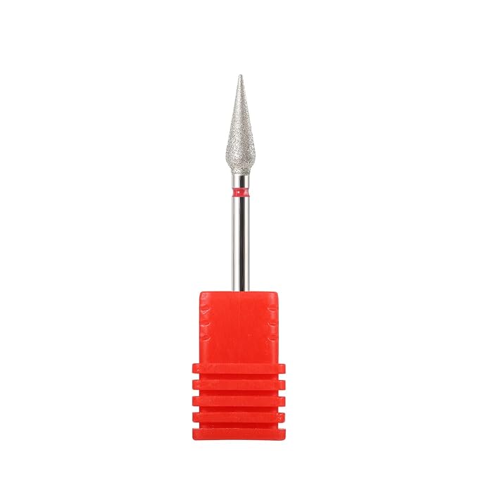 NMKL38 3/32" Tapered Diamond Nail Drill Bit Rotary Cuticle Clean Burr Nail Art File for Electric Drill Machine Manicure Pedicure Tool (Fine - 3.9x12.2)