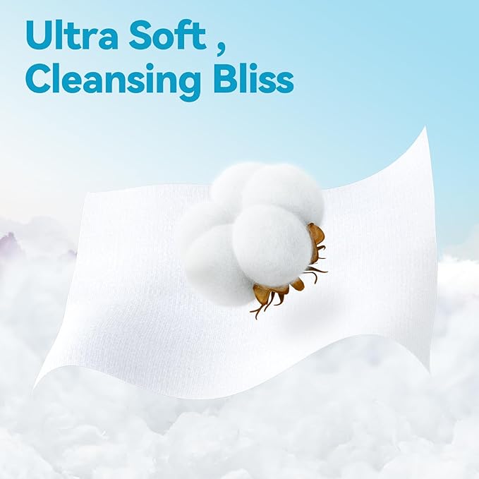 Winner Soft Face Towels, Upgraded Thicker 100% USDA Biobased Facial Towels with Hangable Design, Unscented and Gentle on Sensitive Skin, Disposable Facial Towelettes (240 Count, Pack of 3)