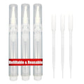 URGINO Cuticle Oil Pen, 3 Pack, Refillable (White)