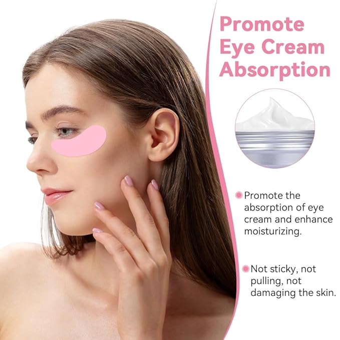 my novel things Reusable Eye Pads 6 Pairs, Silicone Face Patches and Gel Under Eye Pads Cold Warm Eye Compress for Reduce Puffiness Circles Wrinkle Cooling Eye Mask Ice Packs Gift for Women Girls