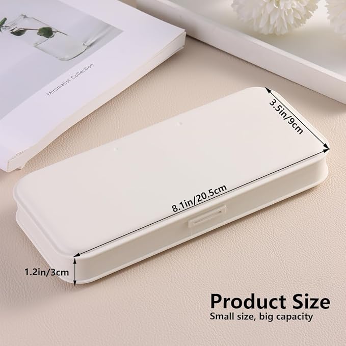 FSpronail Nail Art Tool Storage Box, Plastic Manicure Tool Box, Manicure Efile Accessories Drill Kit Case, Beauty tool Case, Tweezers Container, Travel Salon Home, Nail Implement for Esthetician-Beige
