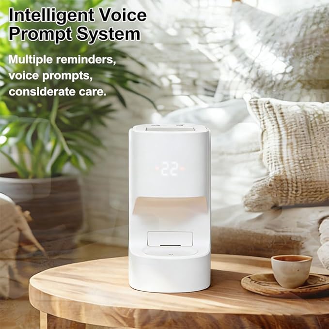 Intelligent Disposable Towel Heating and Compression Machine, Hot Face Towel Heater Machine - Self-Care Effortless, 5-Second Warming, Portable Compressed Towels Steamer For Facials, Spa, Cleaning
