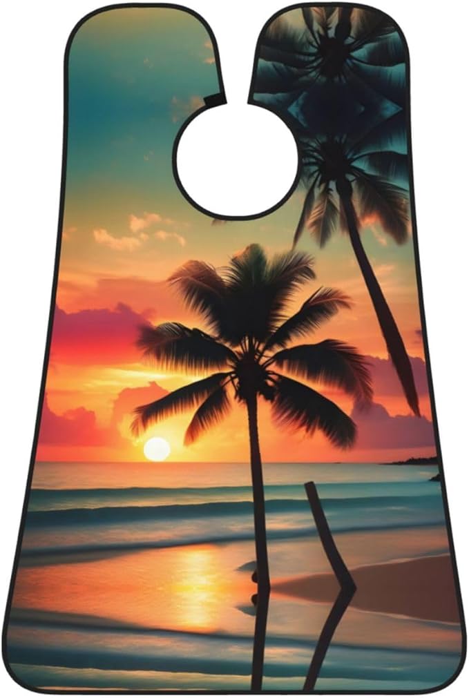 Underwater Scenery Print Beard Bib Shaving Apron, Beard Hair Trimming Cape Gift For Dad