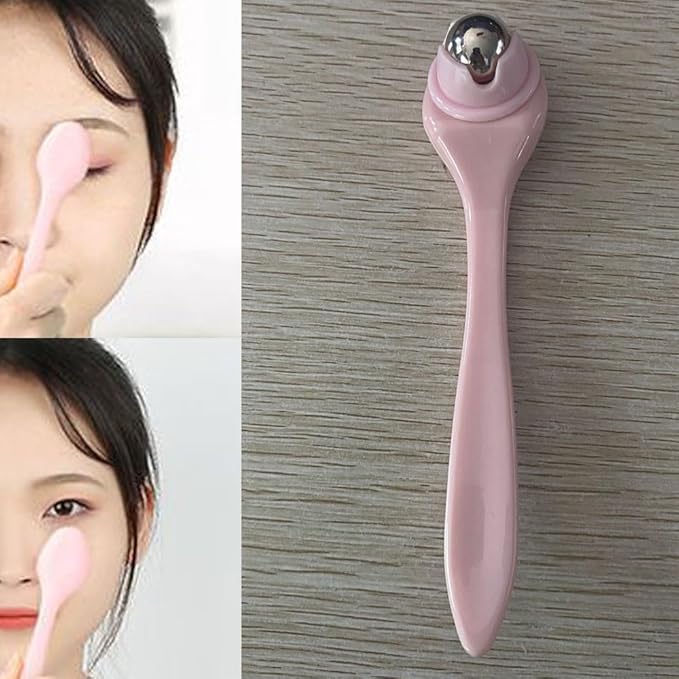 DeaHea 2 Pack Eye Cream Applicator Wand Stick Small Face Roller Eye Serum Applicator Massager Eyes Care Stick Cooling Therapy Ice Globes for Facial Moisturizer Under Eyes Brightener Reduce Puffiness