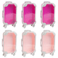 ASUNFO 6 Pcs Mini Suitcase Gift Box Candy False Eyelashes Small Suitcase