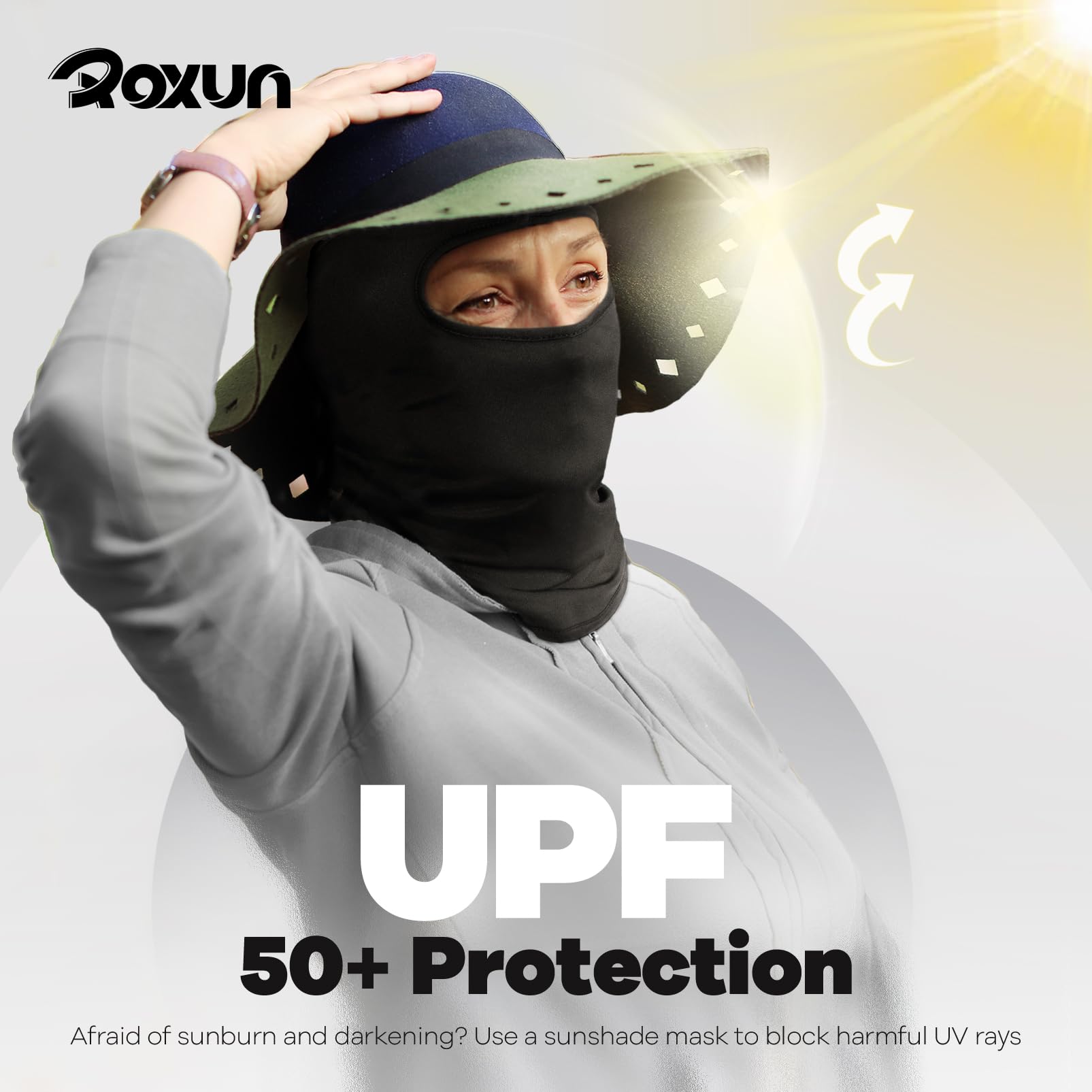 ROXUN Balaclava Ski Mask, 2 Pack Summer Motorcycle UV Protection Shiesty