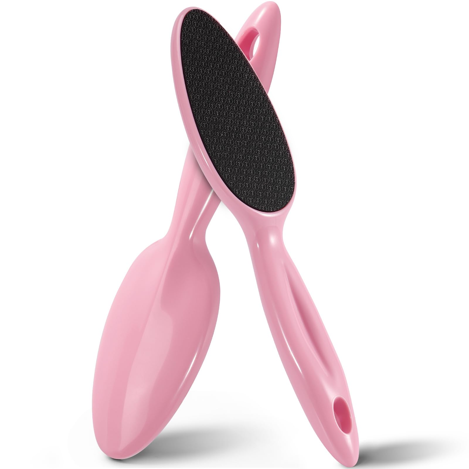 HovuuTuig Glass Foot File, Foot Scrubber for Hard Skin Remover - Foot Callus Remover, Pedicure Tools for Feet Dead Skin, Foot Care for Women and Men, Gentle Effective Heel Scraper (Pink)