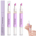 3PCS 2-in-1 Cuticle Oil Pusher Pen, Ceramic Cuticle Pusher & Oil Pen, Nail Care Tool for Dry Damaged Nails Hangnails Moisturiz Polish Brighten