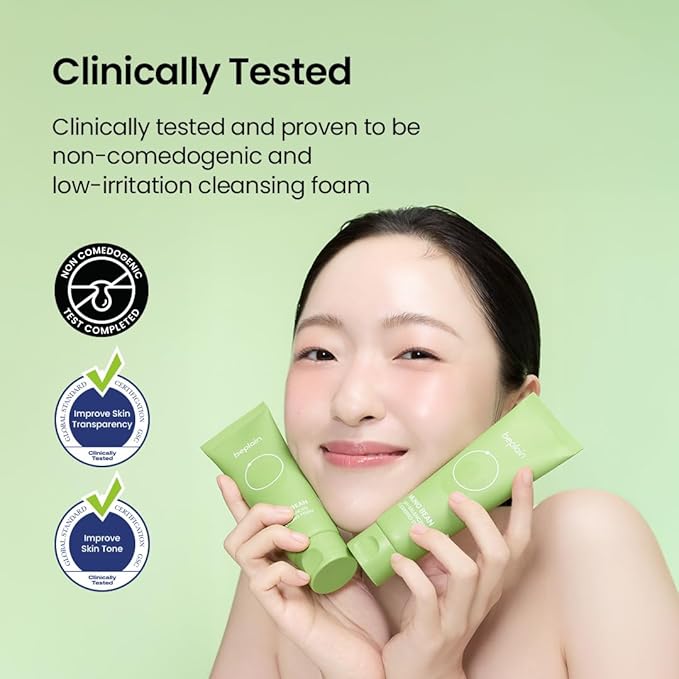 beplain Mung Bean Double Cleansing Duo | Deep Pore & Sebum Cleanser for Skin Barrier Care | Daily Cleanser for Sensitive Skin | Korean Skincare | Cleansing Oil 6.76 fl.oz & Foam Cleanser 5.07 fl.oz