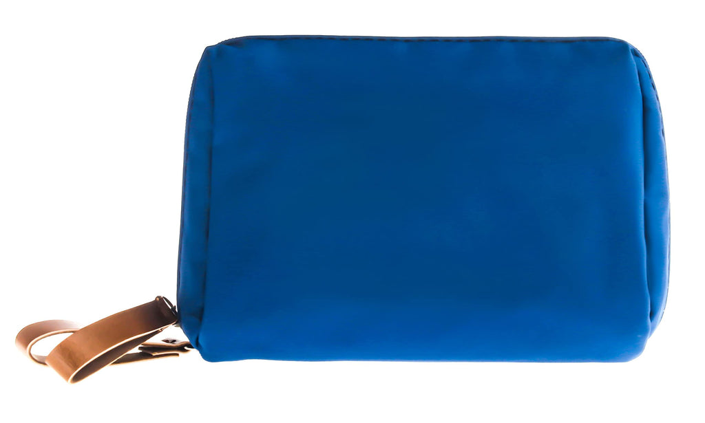 Kososuru Small Makeup Bag for Purse Portable Waterproof Cosmetic Bag Travel Makeup Pouch for Women (Blue, Square)