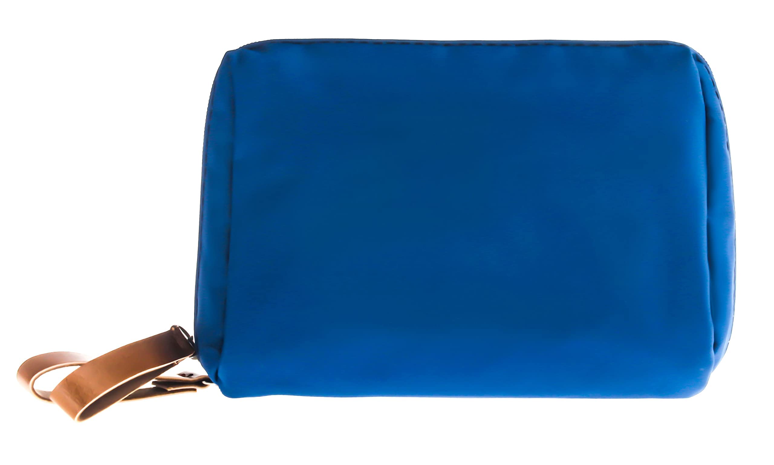 Kososuru Small Makeup Bag for Purse Portable Waterproof Cosmetic Bag Travel Makeup Pouch for Women (Blue, Square)