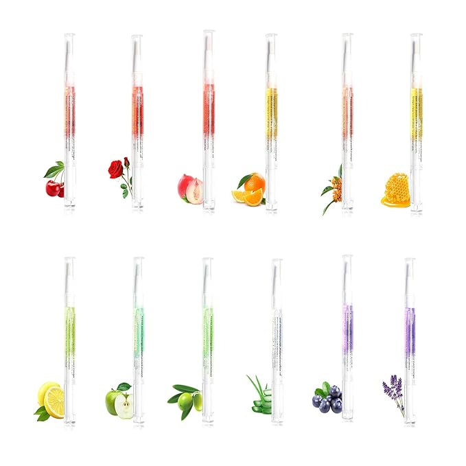 BEVINAS Nail Cuticle Oil 12 scent Revitalize and Strengthen Your Nails with Premium Nail Nutrient Oils - The Ultimate Nail Care Solution with Unique Revitalizing and Complex Blend